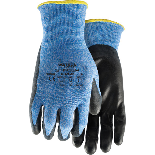 Gants anticoupures 359 Stealth Stinger, Taille Moyen, Calibre 15, Rev&ecirc;tement Polyur&eacute;thane, Enveloppe en Fibre de verre/Nylon/Spandex, ASTM ANSI niveau A2/EN 388 niveau B Rock Safety Industrial Ltd