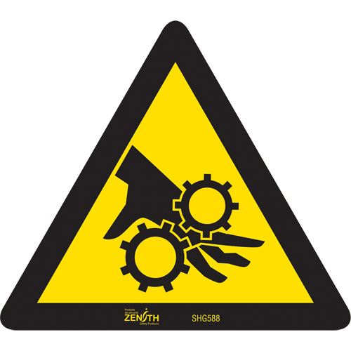 Pinch Point CSA Standard Safety Sign, 6" x 6", Vinyl, Pictogram Rock Safety Industrial Ltd