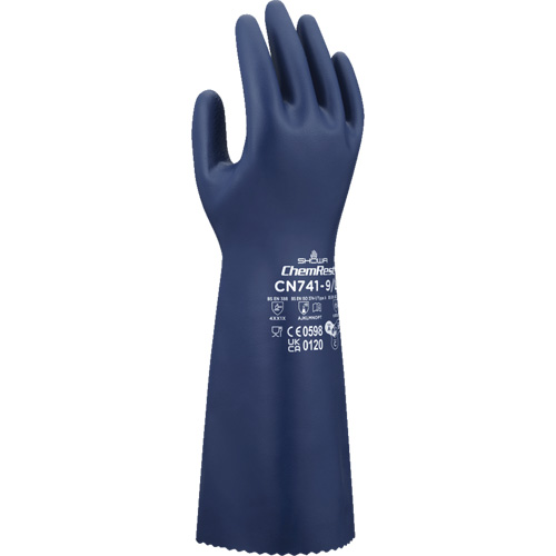 Gants r&eacute;sistants aux produits chimiques CN741, Taille Petit/7, 15" lo, Nitrile, 15 mils Rock Safety Industrial Ltd