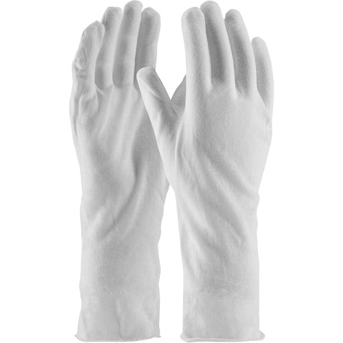 Gants d'inspection de qualit&eacute; sup&eacute;rieure CleanTeam, Coton, Poignet Non ourl&eacute;, Taille unique Rock Safety Industrial Ltd