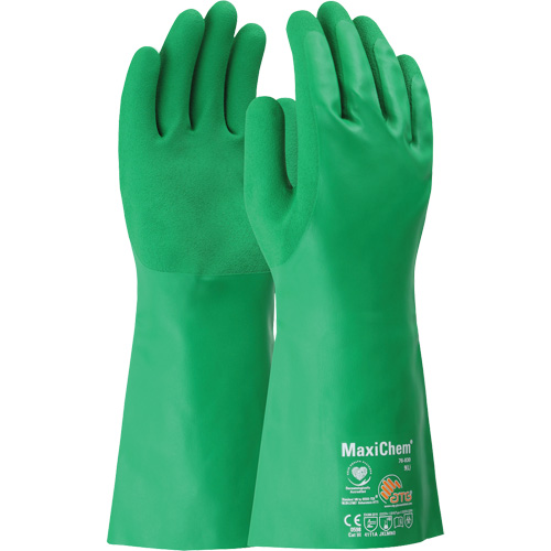 Gants r&eacute;sistants aux produits chimiques ATG MaxiChem, Taille Petit, 14" lo, Nitrile Rock Safety Industrial Ltd