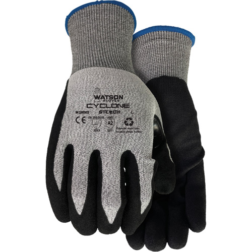 Gants r&eacute;sistant &agrave; la coupe 388 Stealth Cyclone, Taille T-petit, Calibre 18, Rev&ecirc;tement Nitrile, Enveloppe en PEHP/Polyester, ASTM ANSI niveau A2/EN 388 niveau 3 Rock Safety Industrial Ltd