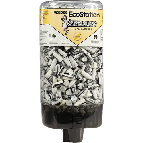 Distributeur de bouchons d'oreilles EcoStation avec des bouchons d'oreilles Zebras Rock Safety Industrial Ltd