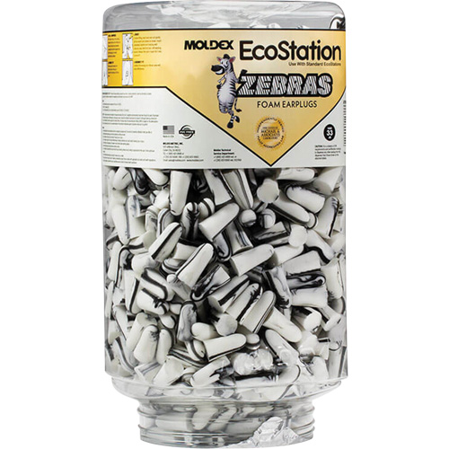 Zebras Disposable Earplugs Refill for EcoStation&reg;  Earplug Dispenser, Bulk - Canister Rock Safety Industrial Ltd