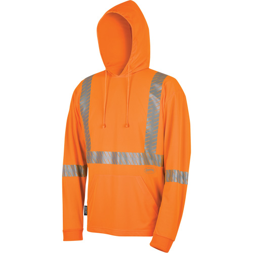 6964 Bird's-Eye Safety Hoodie, Small, High Visibility Orange Rock Safety Industrial Ltd