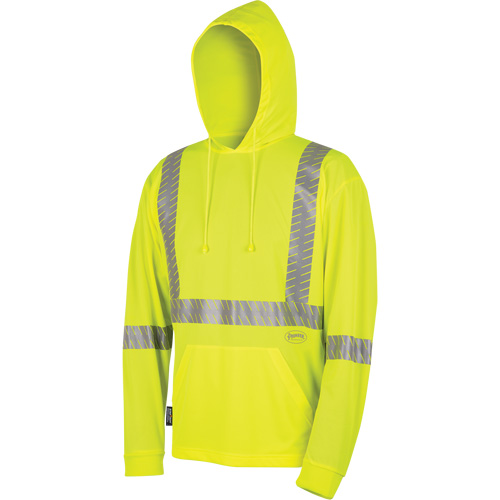 6965 Bird's-Eye Safety Hoodie, Small, High Visibility Lime-Yellow Rock Safety Industrial Ltd