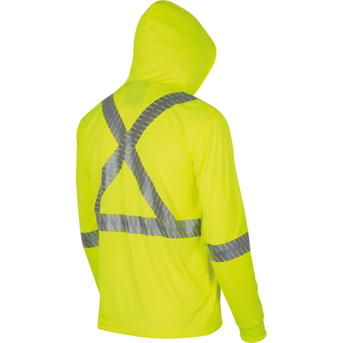 6965 Bird's-Eye Safety Hoodie, Small, High Visibility Lime-Yellow Rock Safety Industrial Ltd