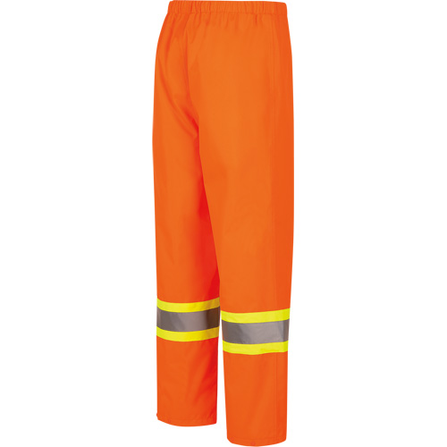 5627W Pantalon &agrave; bavette imperm&eacute;able pour femmes, Polyester/Polyur&eacute;thane, T-petit, Orange haute visibilit&eacute; Rock Safety Industrial Ltd