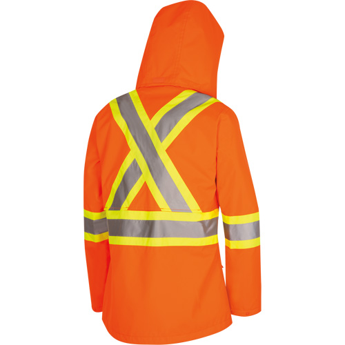 5626W Parka matelass&eacute; de s&eacute;curit&eacute; 300D The Rock, Polyester/Polyur&eacute;thane, Orange haute visibilit&eacute;, T-petit Rock Safety Industrial Ltd