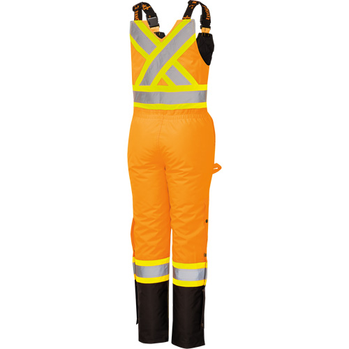 5040BBW Women's High-Visibility Waterproof Safety Overalls, Polyester, X-Small, Black/High Visibility Orange Rock Safety Industrial Ltd
