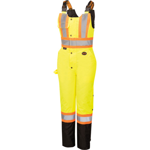 5041BBW Combinaison de s&eacute;curit&eacute; imperm&eacute;able haute visibilit&eacute; pour femmes, Polyester, T-petit, Noir/Jaune lime haute visibilit&eacute; Rock Safety Industrial Ltd
