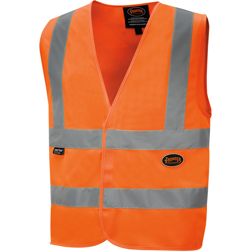6885 High-Visibility Tricot Safety Vest, High Visibility Orange, Small, Polyester Rock Safety Industrial Ltd