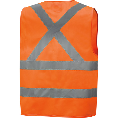 6885 High-Visibility Tricot Safety Vest, High Visibility Orange, Small, Polyester Rock Safety Industrial Ltd