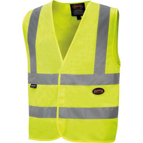 6886 High-Visibility Tricot Safety Vest, High Visibility Lime-Yellow, Small, Polyester Rock Safety Industrial Ltd