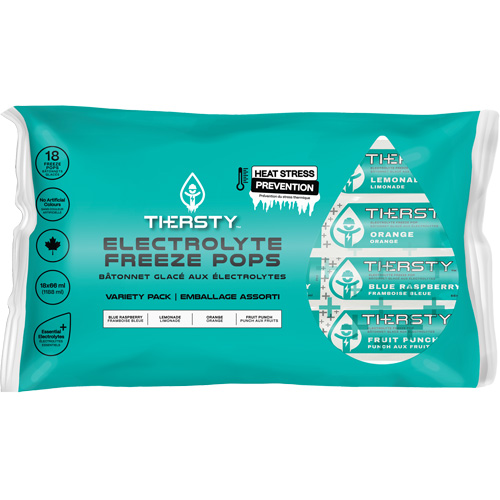 Hydration Drink Freeze Pops, Frozen, Mixed Flavours Rock Safety Industrial Ltd