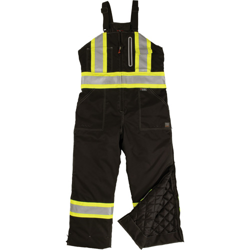Ripstop Insulated Safety Bib Overall, Polyester, X-Small, Black Rock Safety Industrial Ltd