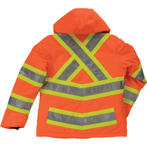 Womens Insulated Flex Safety Jacket, Polyester, High Visibility Orange, X-Small Rock Safety Industrial Ltd