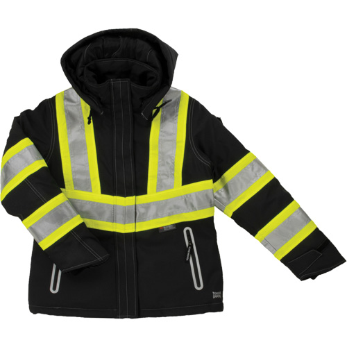 Manteau de s&eacute;curit&eacute; isolant et extensible pour femmes, Polyester, Noir, Petit Rock Safety Industrial Ltd