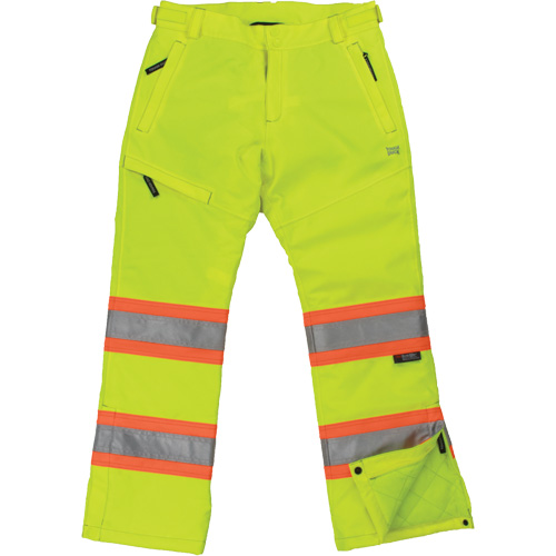 Pantalon de s&eacute;curit&eacute; isolant et extensible pour femmes, Polyester, 2T-Grand, Jaune lime haute visibilit&eacute; Rock Safety Industrial Ltd
