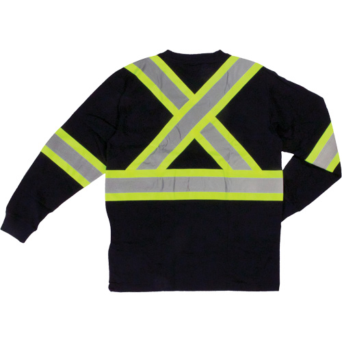T-shirt de s&eacute;curit&eacute; &agrave; manches longues, Coton, T-petit, Noir Rock Safety Industrial Ltd