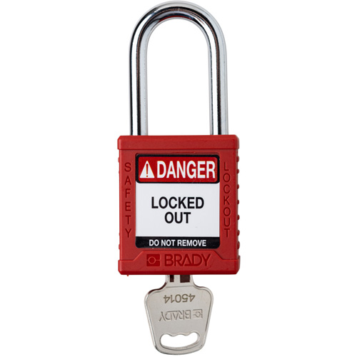 Cadenas de verrouillage Velocity, Rouge, Cl&eacute;s diff&eacute;rentes, Nylon, Largeur de 1-1/2" Rock Safety Industrial Ltd