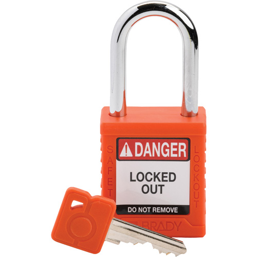 Cadenas de s&eacute;curit&eacute; compacte, Cadenas de s&eacute;curit&eacute;, Cl&eacute;s diff&eacute;rentes, Nylon, Largeur de 1-1/2" Rock Safety Industrial Ltd