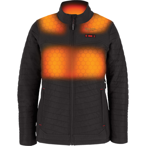 Manteau chauffant M12 Axis avec pile, Femmes, Grand, Noir Rock Safety Industrial Ltd
