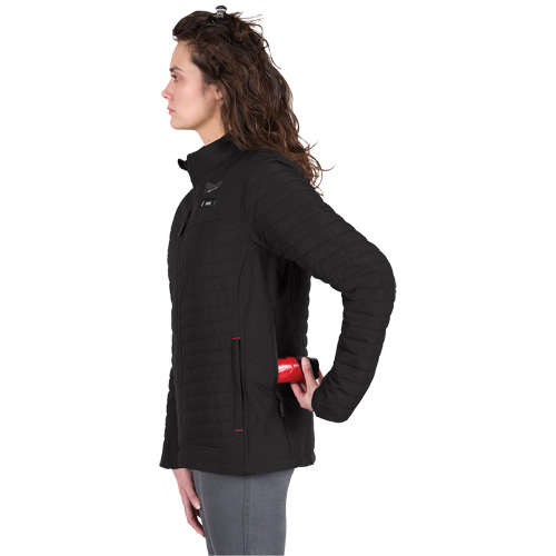 Manteau chauffant M12 Axis avec pile, Femmes, Grand, Noir Rock Safety Industrial Ltd