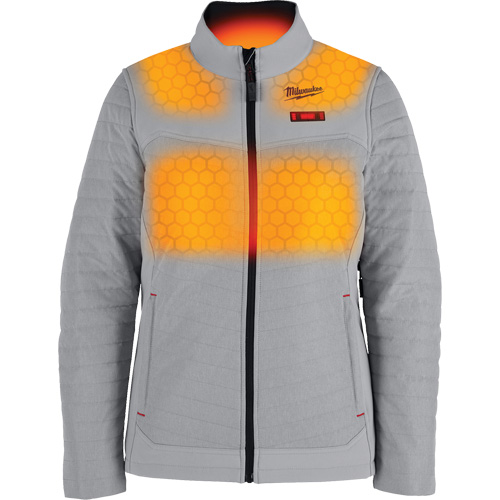 Manteau chauffant M12 Axis avec pile, Femmes, 2T-Grand, Gris Rock Safety Industrial Ltd