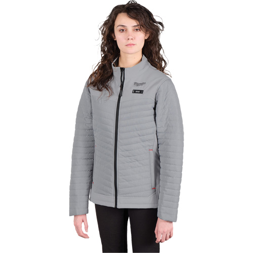Manteau chauffant M12 Axis avec pile, Femmes, 2T-Grand, Gris Rock Safety Industrial Ltd