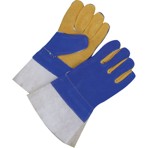 Gants pour soudeur doubl&eacute;s avec poignet de 5", Cuir de vache refendu, Taille 2T-Grand Rock Safety Industrial Ltd