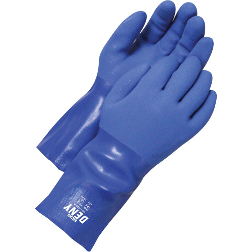 Gants textur&eacute;s, Taille 12, 12" lo, PVC, Doublure en Coton Rock Safety Industrial Ltd