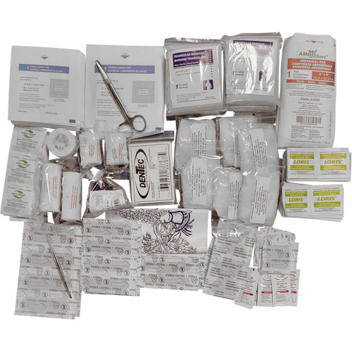 Trousse de premiers soins de base et recharge Shield, R&eacute;pond &agrave; la norme CSA Z1220-17 type 2 environnements &agrave; faible risque, Moyen (26-50 travailleurs) Rock Safety Industrial Ltd