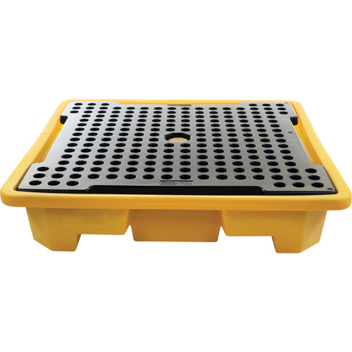 4-Drum Spill Pallet, 66 US gal. Spill Capacity, 57.5" x 57.5" x 12" Rock Safety Industrial Ltd