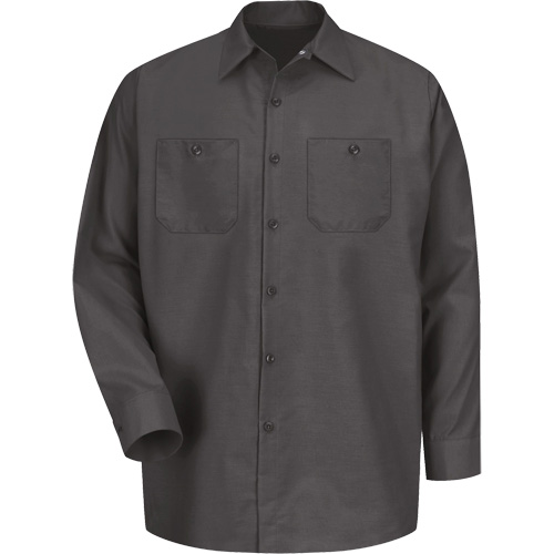 Long Sleeve Industrical Work Shirt, Men's, Medium, Charcoal Rock Safety Industrial Ltd