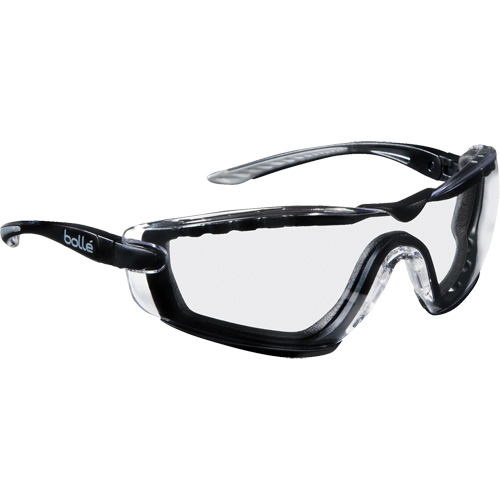 Lunettes de s&eacute;curit&eacute; enveloppantes hybrides Cobra, Lentille Transparent, Antibu&eacute;e/Anti-&eacute;gratignures Rock Safety Industrial Ltd
