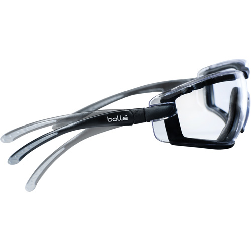 Lunettes de s&eacute;curit&eacute; enveloppantes hybrides Cobra, Lentille Transparent, Antibu&eacute;e/Anti-&eacute;gratignures Rock Safety Industrial Ltd