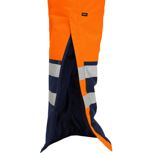Bisley&reg; Extreme Cold Bib Overall, Polyester, Small, High Visibility Orange Rock Safety Industrial Ltd