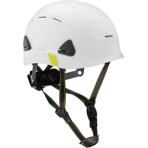Casque de s&eacute;curit&eacute; d'escalade Fibre Metal, R&eacute;pond aux normes CSA type 2, Suspension Rochet, Ventil&eacute; Rock Safety Industrial Ltd