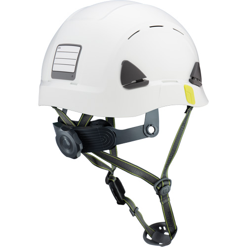 Casque de s&eacute;curit&eacute; d'escalade Fibre Metal, R&eacute;pond aux normes CSA type 2, Suspension Rochet, Ventil&eacute; Rock Safety Industrial Ltd