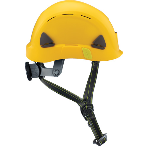 Casque de s&eacute;curit&eacute; d'escalade Fibre Metal, R&eacute;pond aux normes CSA type 2, Suspension Rochet, Ventil&eacute; Rock Safety Industrial Ltd