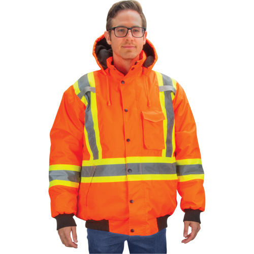 Parka d'hiver imperm&eacute;able 7-en-1, Orange haute visibilit&eacute;, Moyen Rock Safety Industrial Ltd