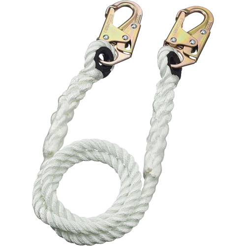 LAN-1222-4 Longe &agrave; corde de retenue 5/8", 1 branches, 4', Classe CSA A Rock Safety Industrial Ltd