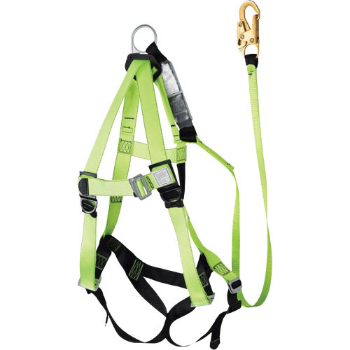FBH-10000A6440-4 4' Class A Harness & Lanyard with 350 lbs. Capacity, Harness/Lanyard Combo Rock Safety Industrial Ltd