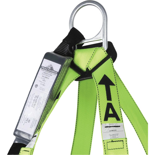 FBH-10000A6440-4 4' Class A Harness & Lanyard with 350 lbs. Capacity, Harness/Lanyard Combo Rock Safety Industrial Ltd