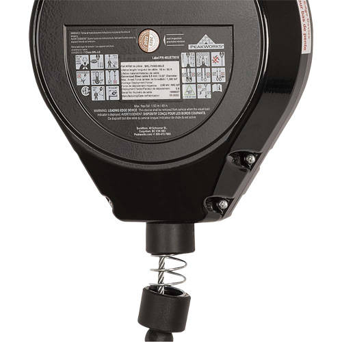 SRL-73302-60LE Cordage de s&eacute;curit&eacute; autor&eacute;tractable, 60', Acier galvanis&eacute;, Pivotant Rock Safety Industrial Ltd