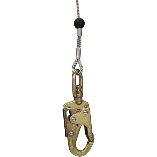 SRL-73303-96 Cable Self-Retracting Lifeline with Recovery, 96', Galvanized Steel, Swivel Rock Safety Industrial Ltd