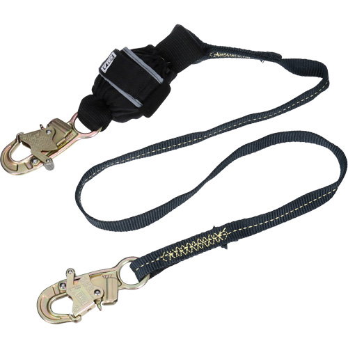 Arc Flash Web Shock-Absorbing Lanyard, 6', Snap Hook Center, Snap Hook Leg Ends, Kevlar&reg; Rock Safety Industrial Ltd