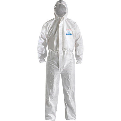 Combinaison CoverMe XP1800 de type 5/6 avec capuchon, Moyen, Blanc, Microporeux Rock Safety Industrial Ltd
