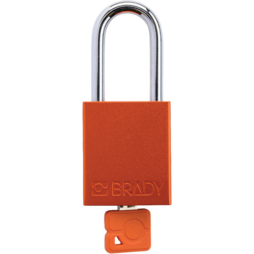 Velocity Plus Safety Lockout Padlock, Orange, Keyed Alike, Aluminum, 1-1/2" Width Rock Safety Industrial Ltd